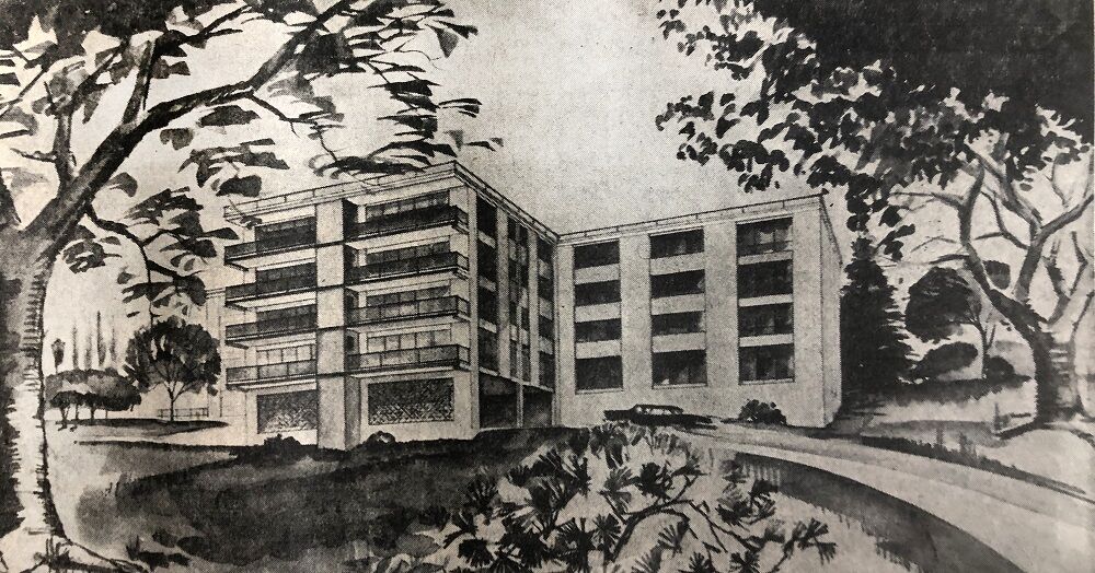 Architect drawing Mid Columbia Home